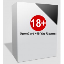 OpenCart +18 Yaş Uyarısı (PopUp VQMOD)